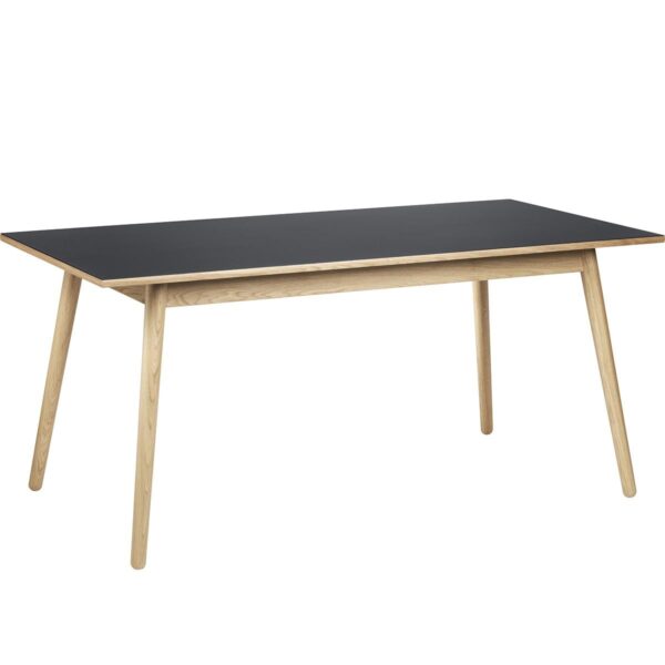 C35B Classic Dining Table 160x82cm- Natural Oak/ Black C35B Classic Dining Table 160x82cm- Natural Oak/ Black
