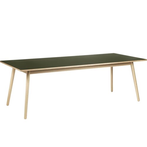 C35C Classic Dining Table Large 220x95cm- Natural Oak/ Olive