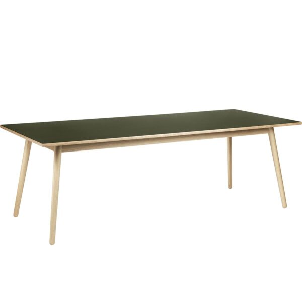 C35C Classic Dining Table Large 220x95cm- Natural Oak/ Olive