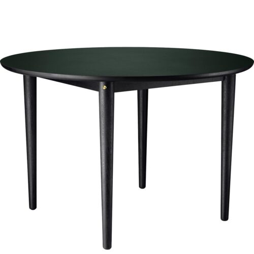 C65 Bjørk- Round Dining Table ø115cm- Black
