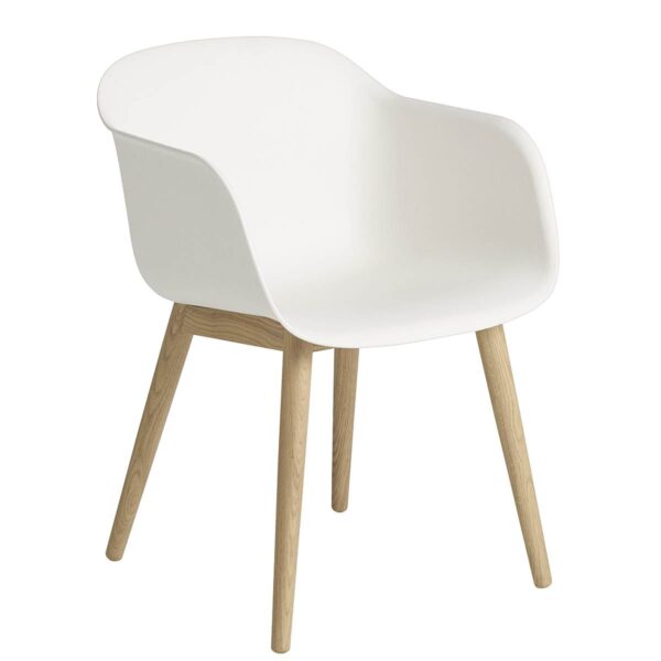 Fiber Armchair Wood Base - More Options
