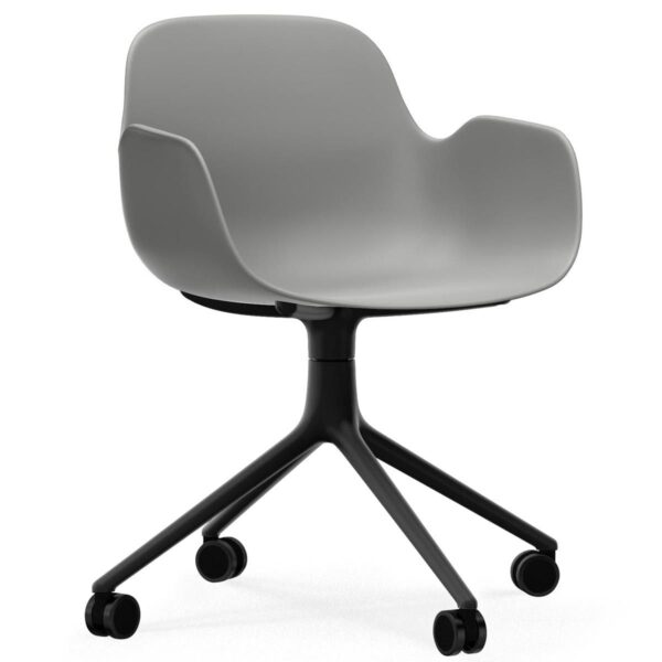 Form Armchair Swivel with Castors- more colours