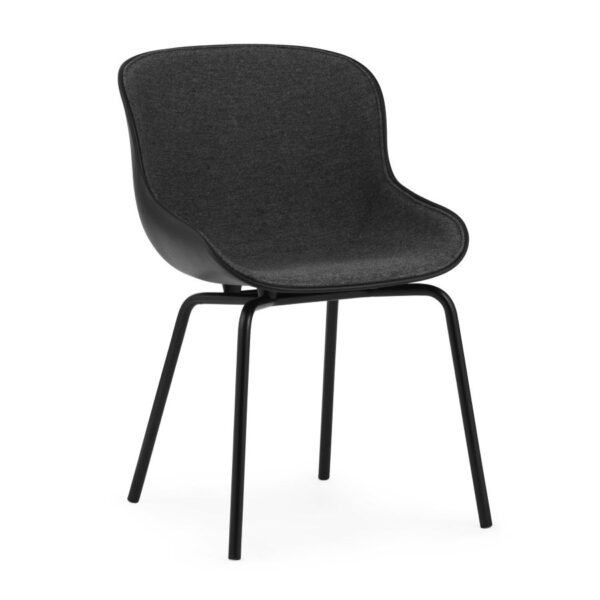 Hyg Chair Front Upholstery, Steel- Black/ Main Line Flax