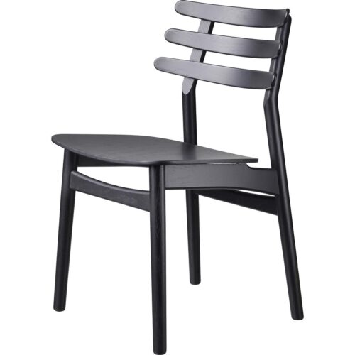 J48 Classic Wooden Chair- Black