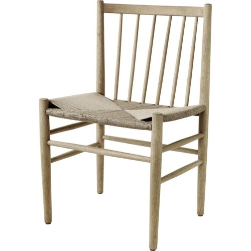 J80 Classic Wooden Chair with Woven Seat- Natural Oak